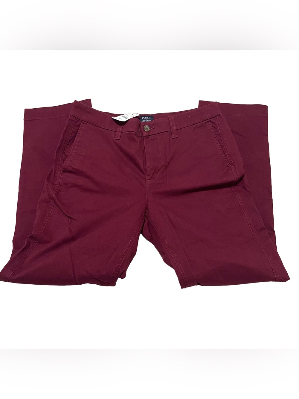 J. Crew Women’s High Rise Chino Pants in Deep Wine